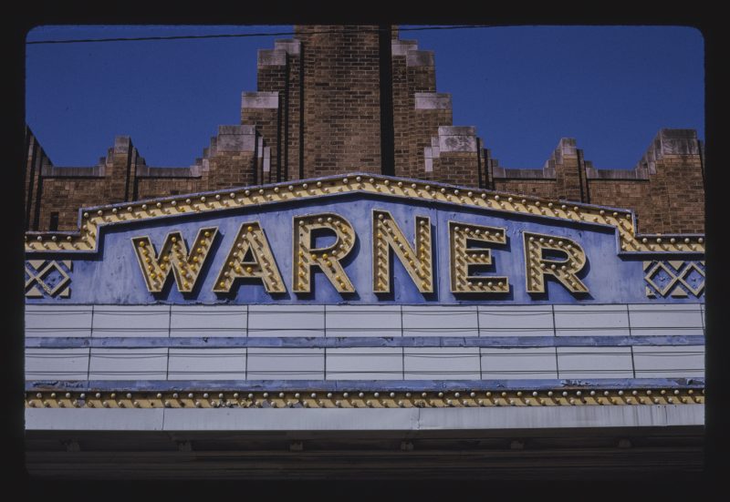 1930 - Warner Theater Morgantown - photo by John Margolies and courtesy of Library of Congress